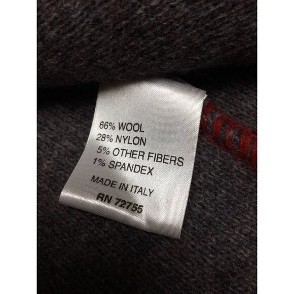 Aida A Ida Italian Wool Blend Womens Cardigan Jacket Size S Two Tone Red - Picture 4 of 7